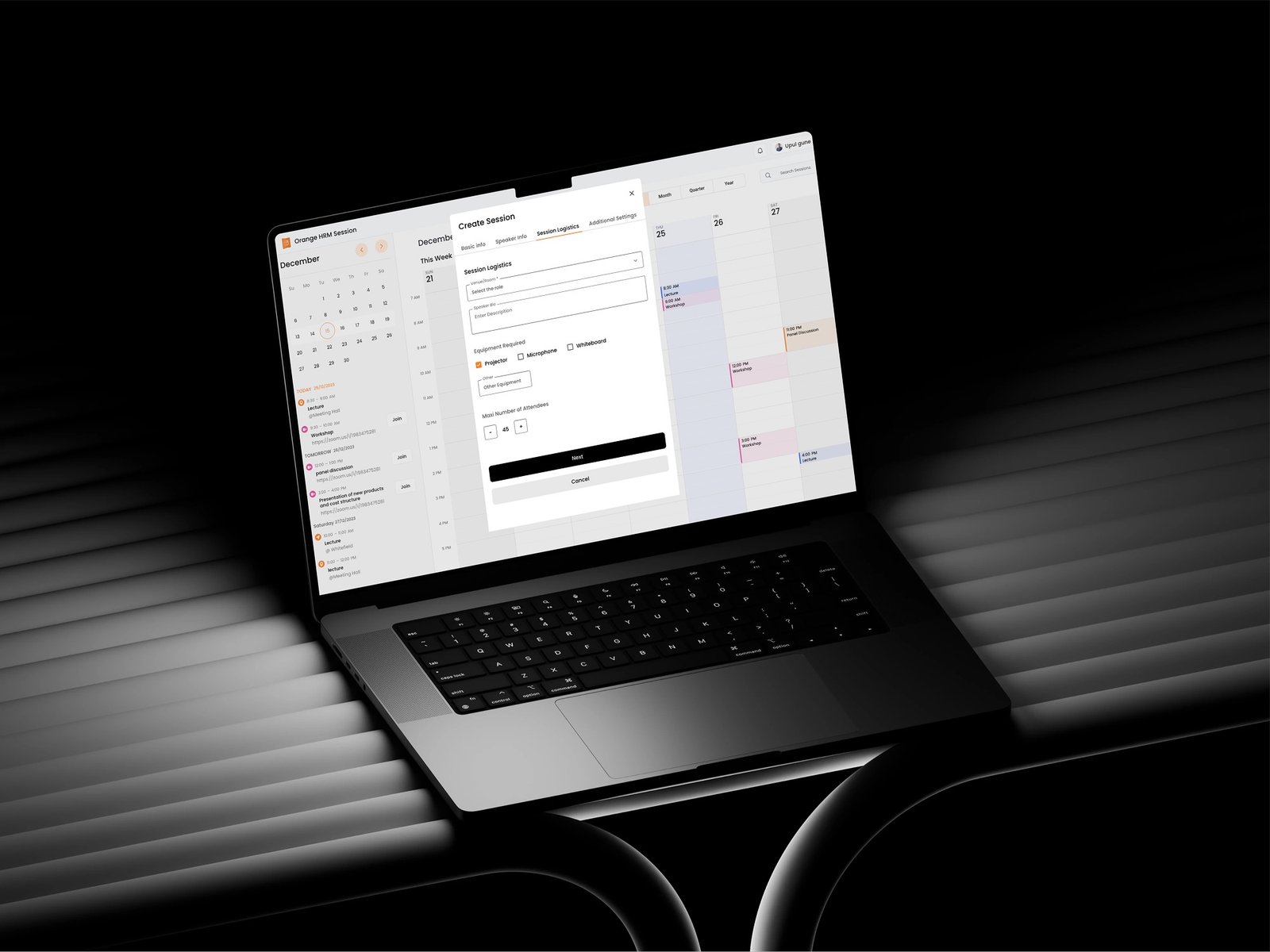 Schedule view